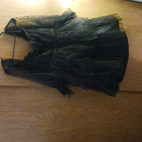 ELOQUII BLACK TIERED COCKTAIL DRESS SHEER, SIZE 16, VALENTINES DAY - Picture 3 of 4